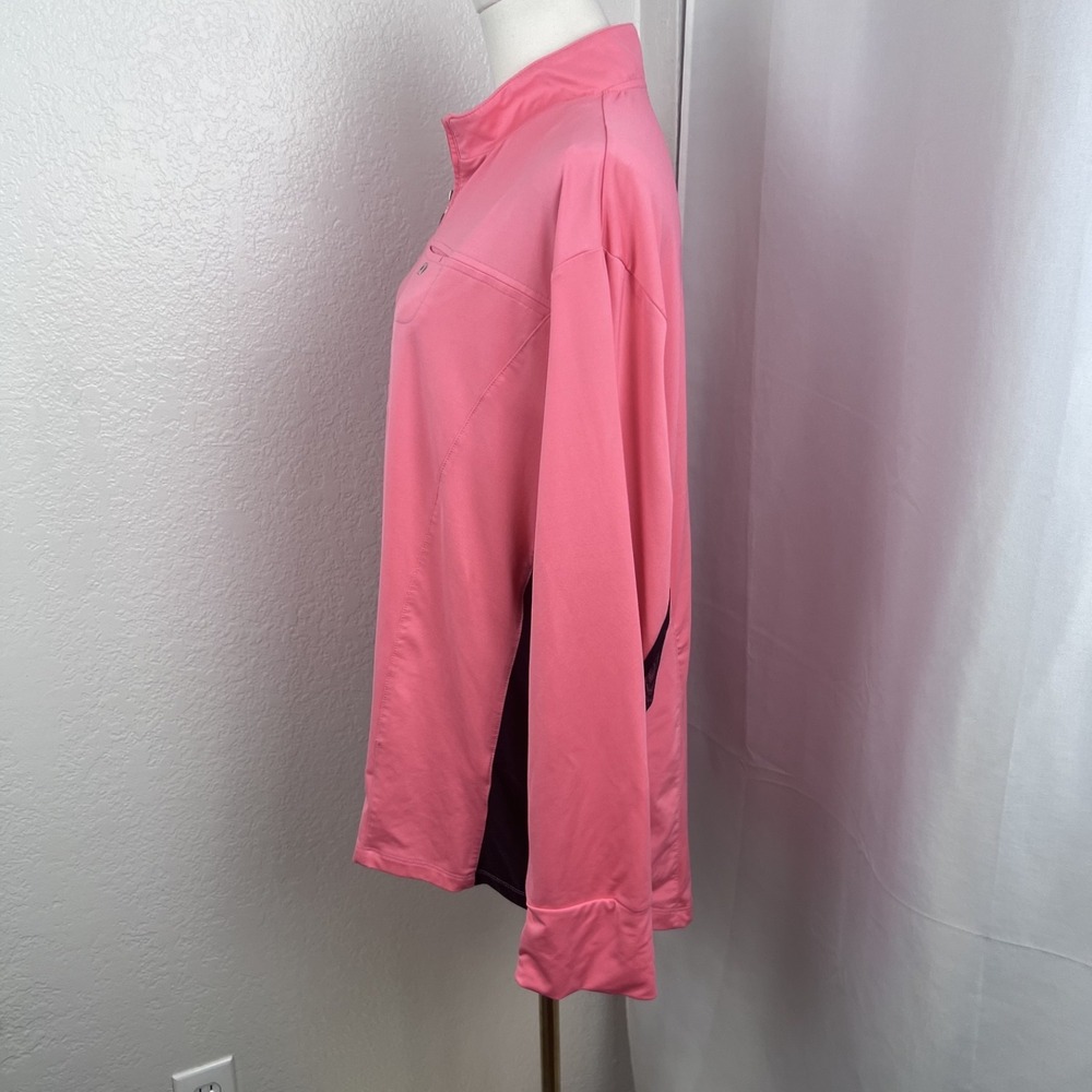 Jamie Sadock Top Womens XXL Pink Mesh Sleeve Golf Pickleball Performance Outdoor - Picture 5 of 10